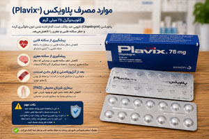 پلاویکس 2 مشخصات ظاهری و بستهبندی قرص پلاویکس خارجی