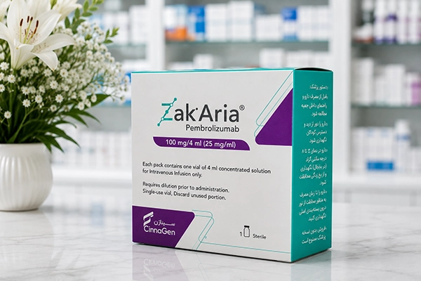 ویال زاک آریا 100 میلی گرم داروی نارسایی قلبی