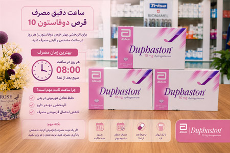 تنظیم دقیق ساعت مصرف قرص دوفاستون 20 میلی‌گرم