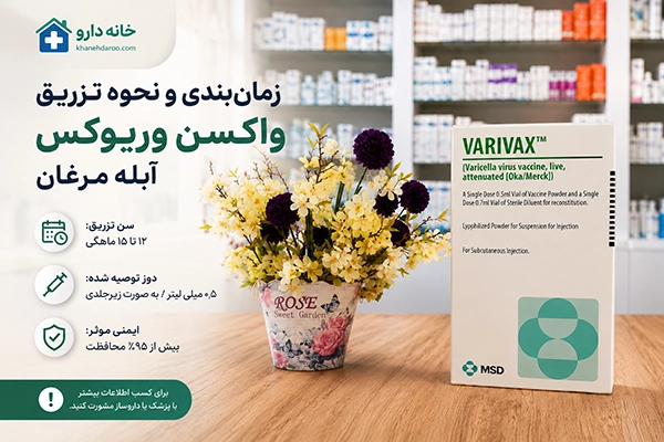 واکسن آبله مرغان 3 زمانبندی و نحوه تزریق واکسن وریوکس آبله مرغان