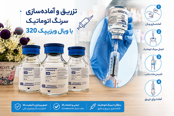 تزریق و آماده‌سازی سرنگ اتوماتیک با ویال ویزیپک 320