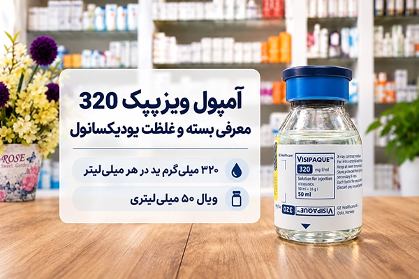 آمپول ویزیپک 320؛ معرفی بسته و غلظت یودیکسانول